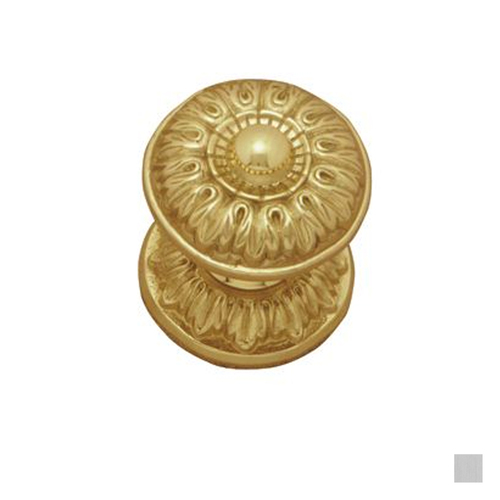 Superior Brass Centre Door Knob on Round Rose 65mm - Available in Chrome Plate and Polished Brass Finish