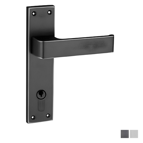 Superior Brass Urban Narrow Door Lever on Longplate Entrance Set - Available in Various Finishes