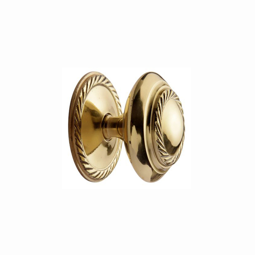 Superior Brass Cupboard Cabinet Knob Georgian 30mm Polished Brass 4012