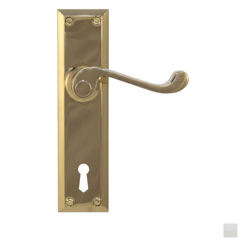 Superior Brass Heritage Door Lever Bitkey Hole - Available in Various Finishes