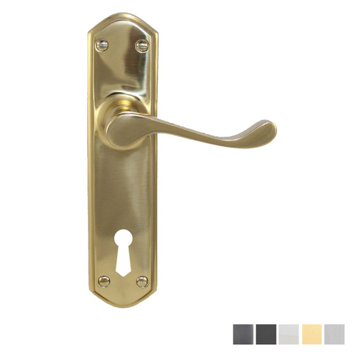 Superior Brass Victorian Design 2 Door Lever Bitkey Hole - Available in Various Finishes