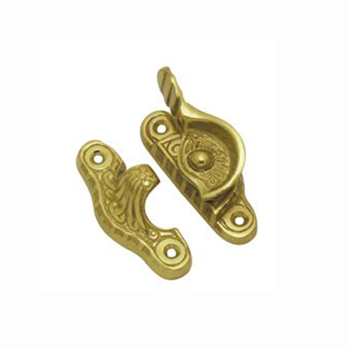 Superior Brass Window Fitch Fastener Decorative Polished Brass 4414