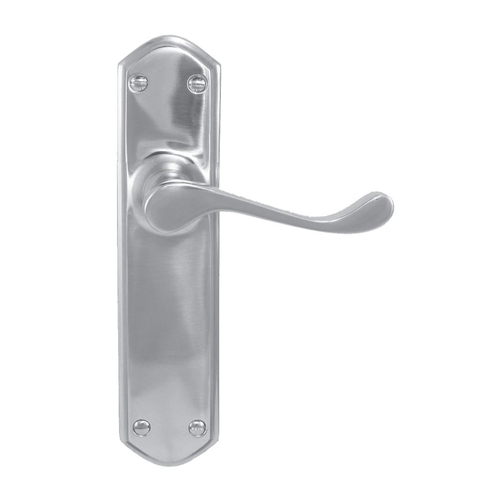 Superior Brass Colonial Design 2 Door Lever Passage 200mm Satin Chrome 44176