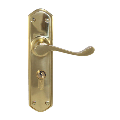 Superior Brass Colonial Design 2 Door Lever Entrance Set 47.6mm Polished Brass 4439A