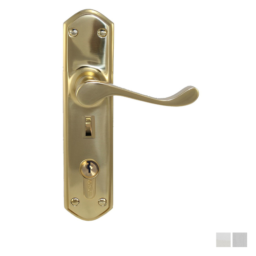 Superior Brass Door Lever Entrance Set with Privacy Lock 4439 - Available in Various Finishes