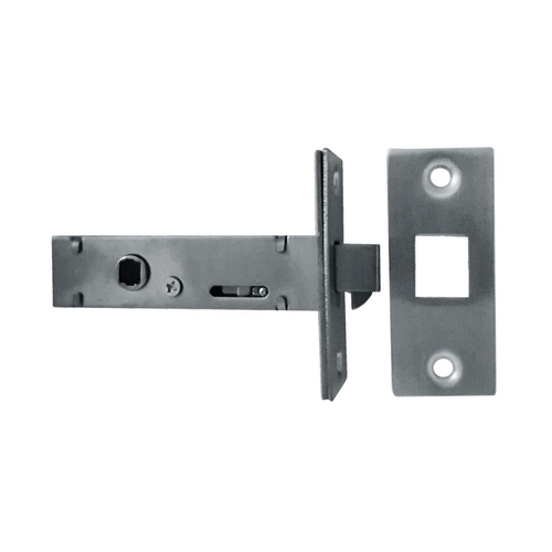 Austyle Tubular Cavity Sliding Door Latch 60mm Backset Satin Stainless Steel 49041