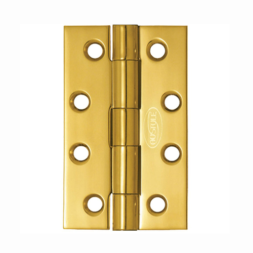 Austyle Door Hinge Fixed Pin Polished Brass - Available in Various Sizes