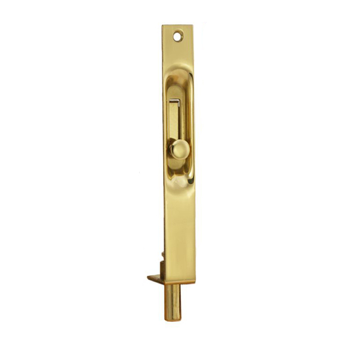 Austyle Easyfix Push Button Flush Bolt 150mm Polished Brass 5182