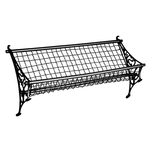 Restocking Soon: ETA End January - Superior Brass "NSW" Railway Luggage Racks Black 740x300mm 53082