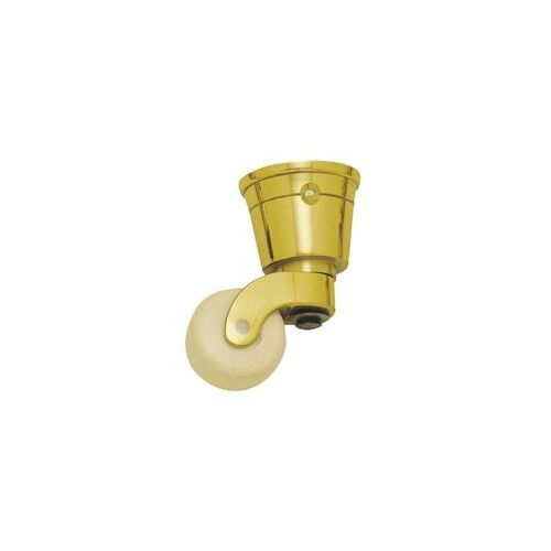 Superior Brass Castor White Ceramic Wheel Cup - Available in Various Sizes