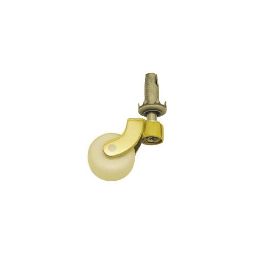 Superior Brass Castor White Ceramic Wheel Pin & Socket - Available in Various Sizes