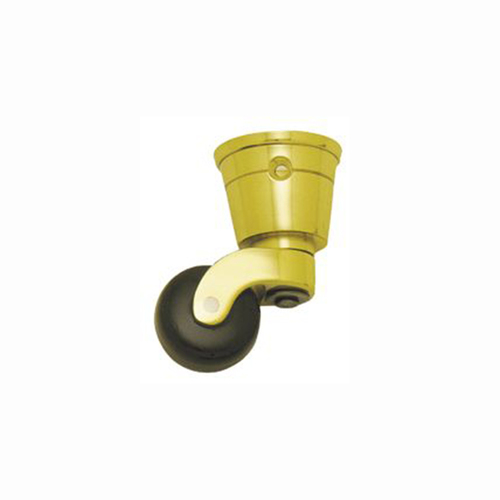 Superior Brass Castor Brown Ceramic Wheel Cup - Available in Various Sizes