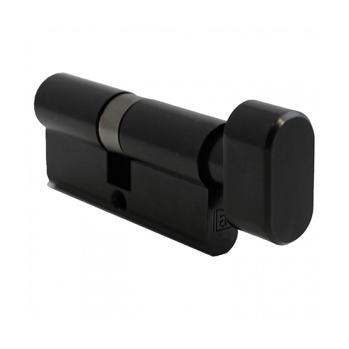 Austyle Euro Cylinder & Turn Snib 65mm Matt Black 59145