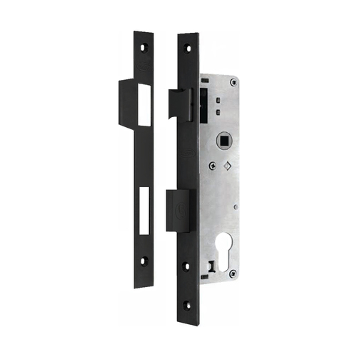 Austyle Mortice Lock 30mm Backset 85mm Pitch Matt Black 59201