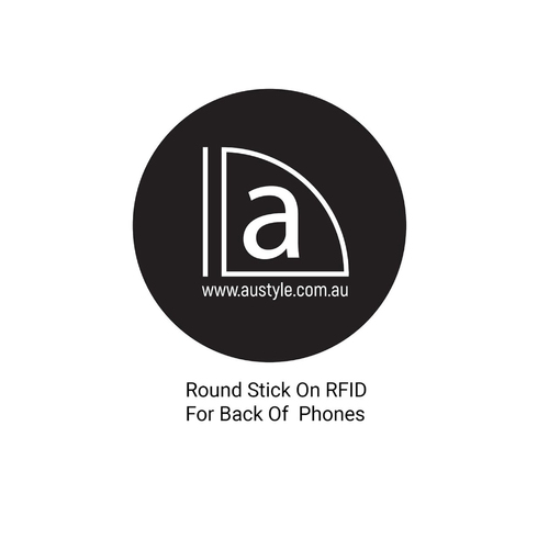 Austyle RFID Touch-On Access Swipe Sticker 27mm 3-pack Matt Black 59417