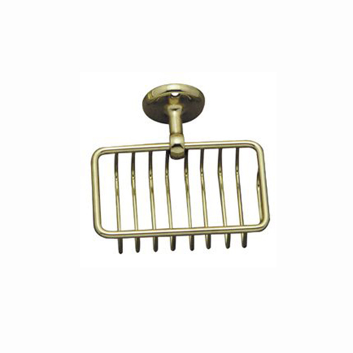 Superior Brass Soap Holder Wall Hung 120mm Polished Brass 6044