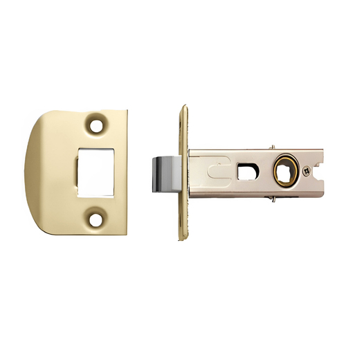 Austyle Passage Tubular Latch Single Spring D Striker 45mm Polished Brass 9028