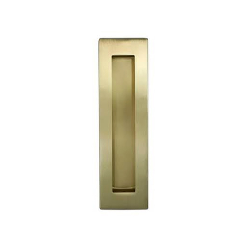 Austyle Rectangular Flush Pull Handle 150x50mm Satin Brass 93749