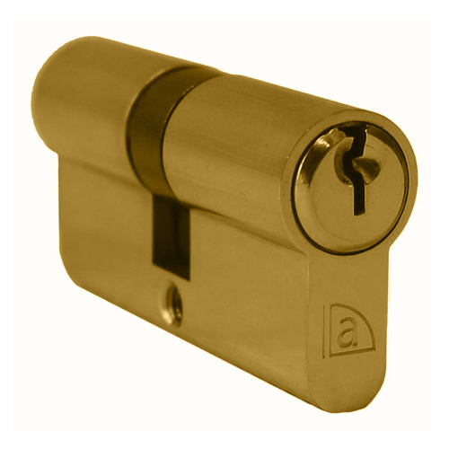 Austyle C4 5 Pin Euro Double Cylinder 65mm Satin Brass 99144