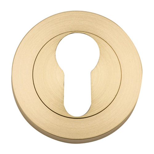 Iver Forged Round Euro Escutcheon 52mm Brushed Gold PVD 17119