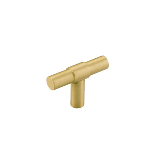 Restocking Soon: ETA End May - Iver Helsinki Cabinet Pull T Handle 50mm Brushed Gold PVD 17150