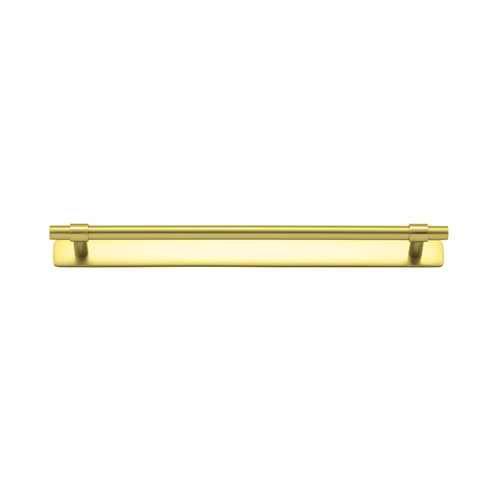 Iver Helsinki Cabinet Pull Handle with Backplate CTC 256mm Brushed Gold PVD 17154B