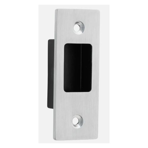 Iver Sliding Door Edge Pull Rectangular Brushed Chrome H76xW28mm TRA20425