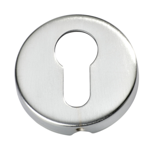 Tradco 2043SC Euro Cylinder Escutcheon SB Satin Chrome 50mm