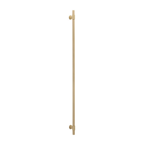 Restocking Soon: ETA Mid January - Iver Helsinki Door Pull Handle 900mm Brushed Brass 20729