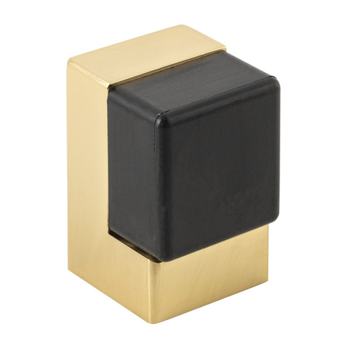 Iver Square Door Stop Concealed Fix 50mm Polished Brass 20820