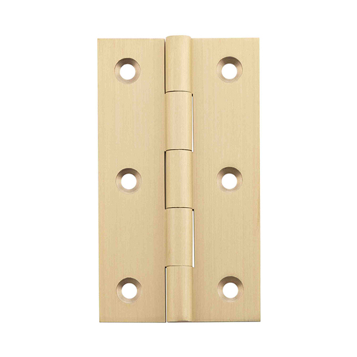 Tradco Fixed Pin Hinge 89x50mm Satin Brass 3664