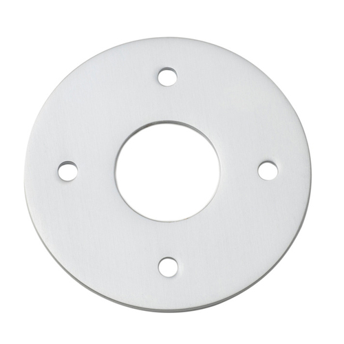 Iver Adaptor Plate Round 54mm Hole Brushed Chrome Pair 9375