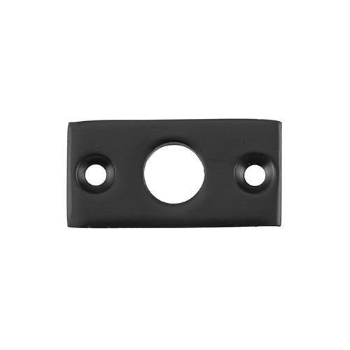 Tradco 9664 Barrel Bolt Plate Keeper Matte Black 32x16mm-9mm