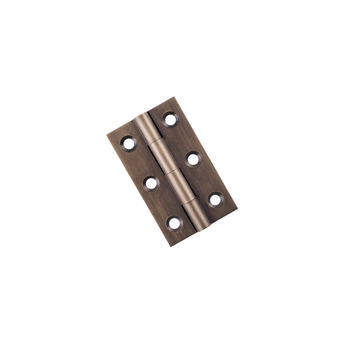 Tradco Cabinet Hinge Fixed Pin Antique Brass 50x28mm 9728