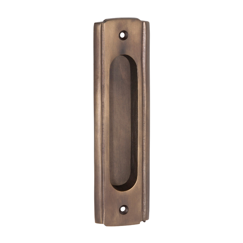 Tradco Traditional Flush Pull 150mm Antique Brass TD2349