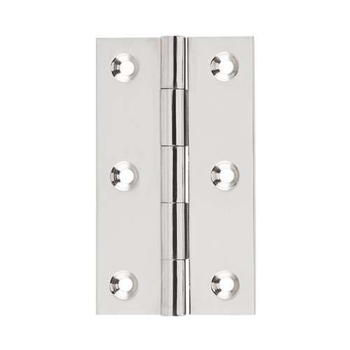 Tradco Fixed Pin Hinge 89x50mm Polished Nickel TD2620