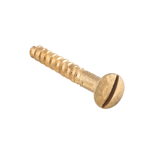 Tradco Domed Head Screw Polished Brass 5 Gauge 19mm Pack of 50 TDSCPB19