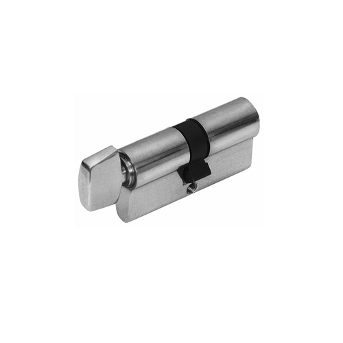 Zanda Euro Single Cylinder 5 Pin (Key/Turn) Keyed to Differ 60mm Satin Chrome 1122.SC