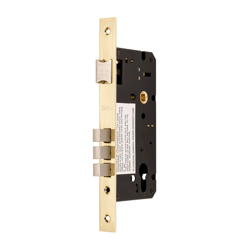 Zanda Euro Mortice Lock 60mm Satin Brass 1143.SB