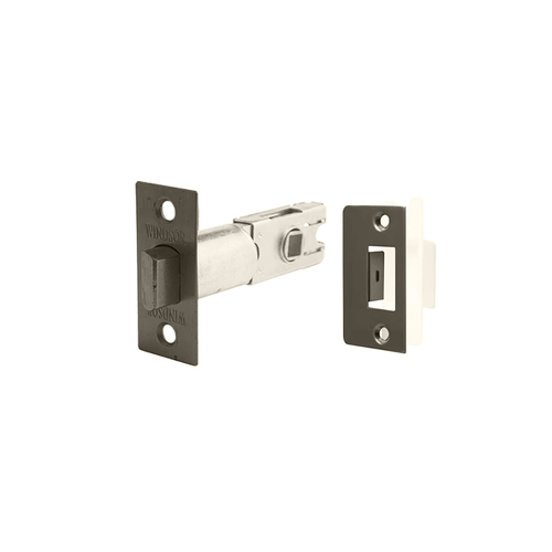 Restocking Soon: ETA End October - Zanda Latch for Integrated Privacy Set 60mm Backset Graphite Nickel 1358.GN