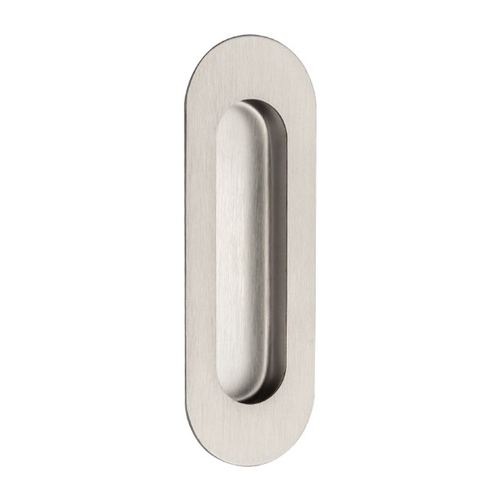 Zanda Oval Flush Pull Concealed Fix 120mm Stainless Steel 5241.SS