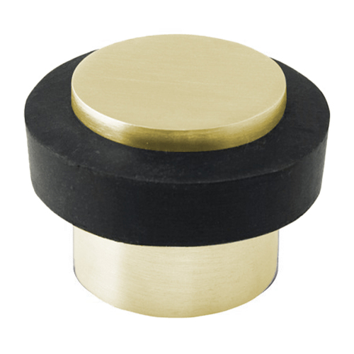 Zanda Round Floor Mount Door Stop 38mm Satin Brass 5256.SB