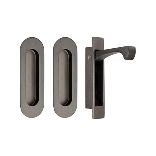 Restocking Soon: ETA Mid December - Zanda Duke Oval Style Flush Pull Kit Graphite Nickel 5260.GN