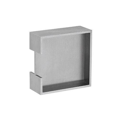 Zanda Square Flush / Edge Pull Handle Stainless Steel 100mm x 100mm