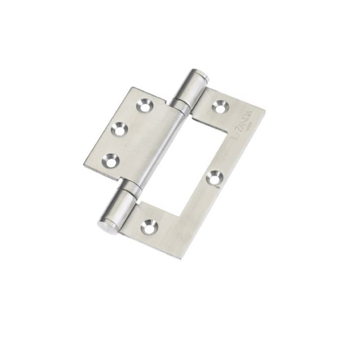 Restocking Soon: ETA End November - Zanda Fast Fix Bearing Hinge Aluminium 100x70x2.5mm Stainless Steel 5908.2SS