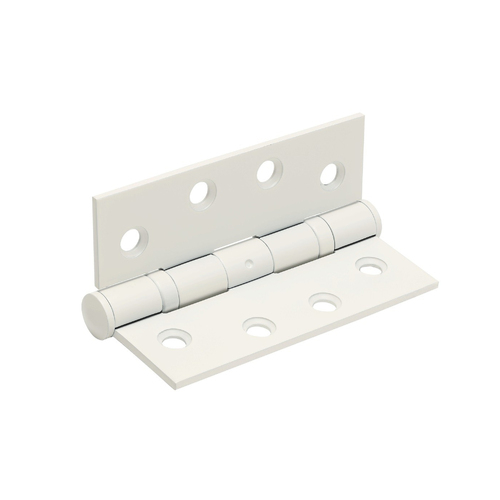 *WHILE SUPPLY LAST* Zanda Door Butt Hinge Fixed Pin 100x100x2.5mm White 5910.WH