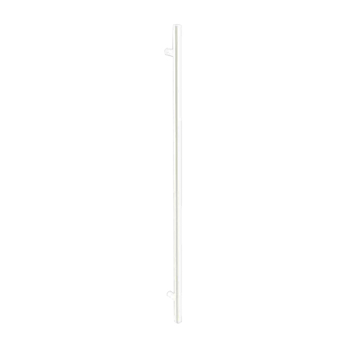 Zanda Round Door Pull Handle Back to Back 600mm Matt White 7026.BB.WHT