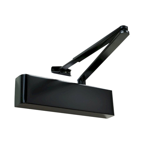 Zanda Door Closer Combined Unit Flat Bar Armset Matt Black TS.9205.SRFB.BL