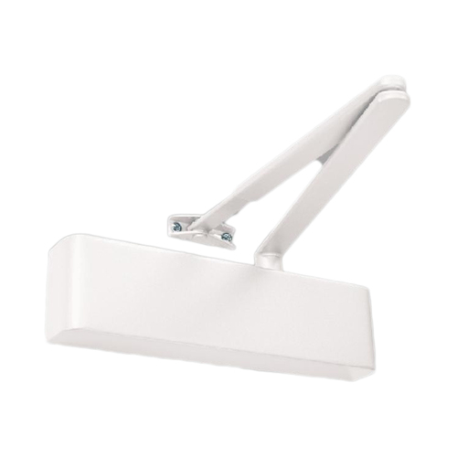 Zanda Door Closer Combined Unit Flat Bar Armset White TS.9205.SRFB.WHT