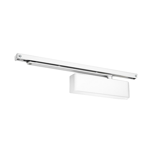 Zanda Door Closer Combined Unit Slide Armset Matt White TS.9205.SRSA.WHT